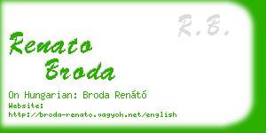 renato broda business card