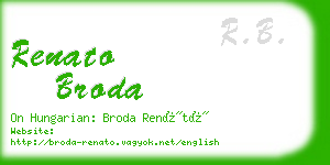 renato broda business card